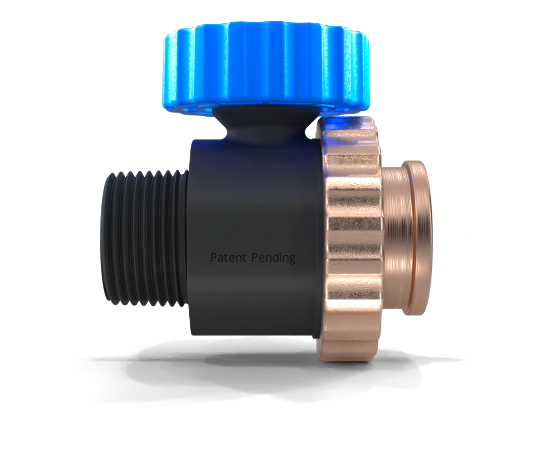 3 4 inch Coupling Valve Product Render