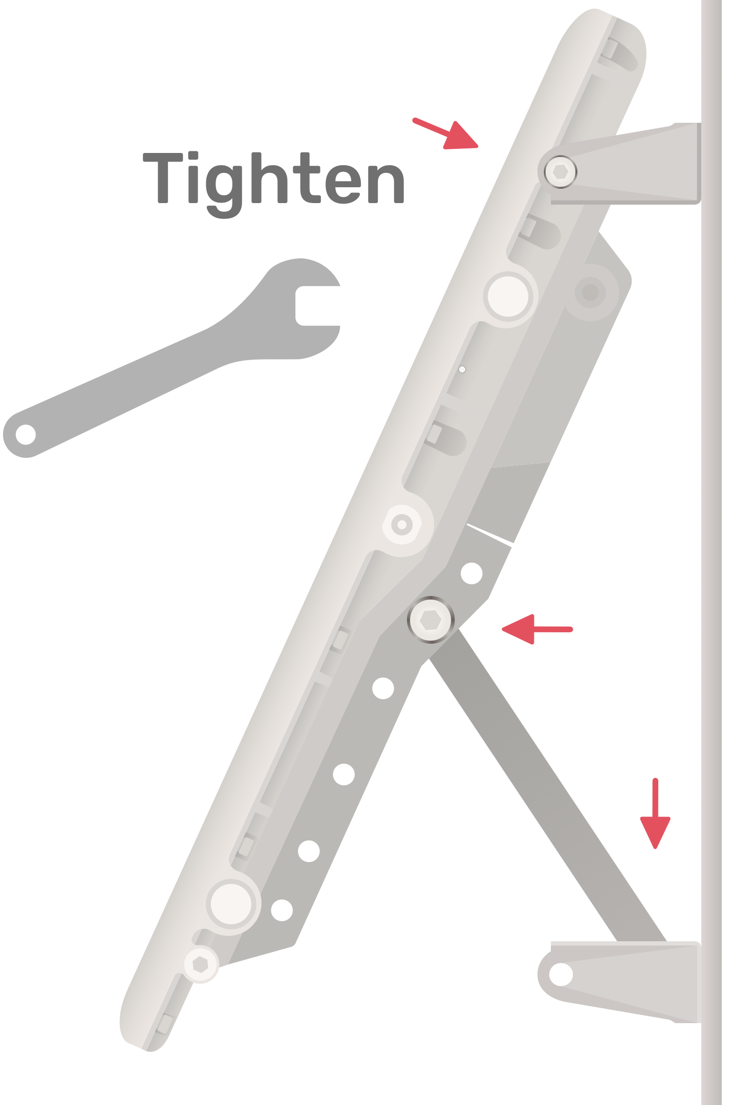 Tighten All of the Bolts Connecting the NextLink and Mounting Hardware