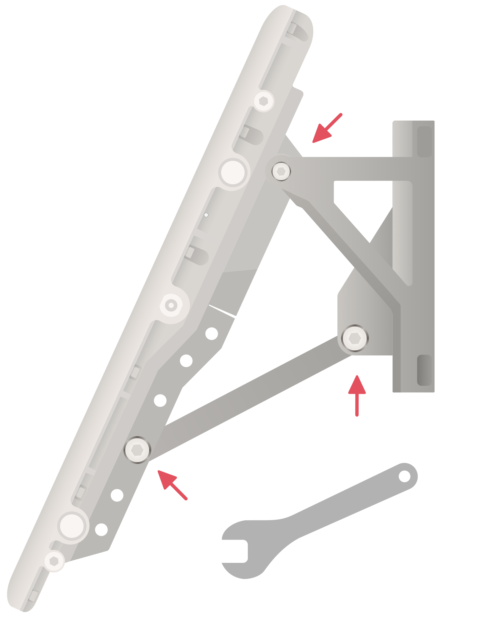 NextLink Pole Mounted (Right) Pivot Bar Installed