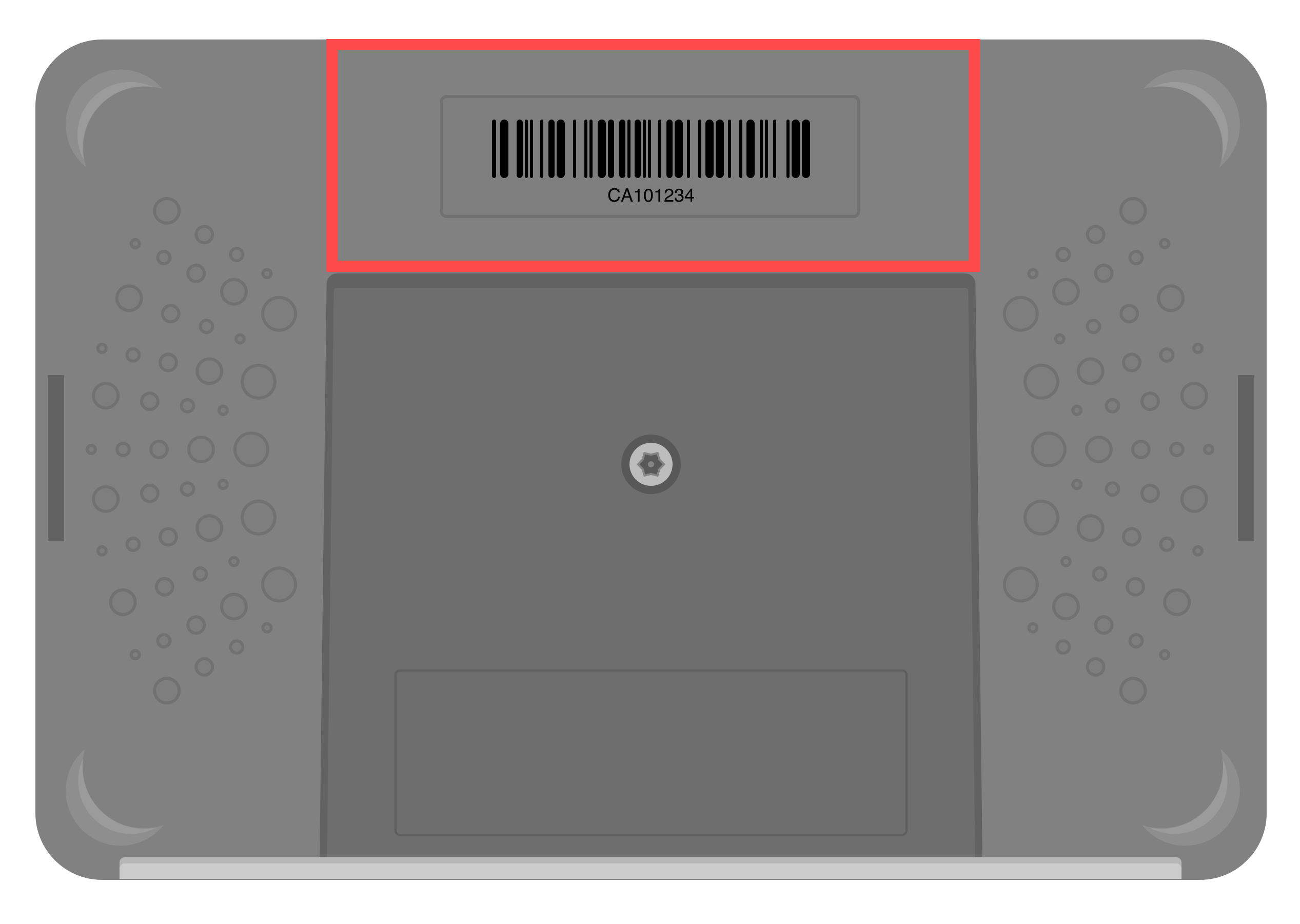 Locate the serial number on the back of the Repeater