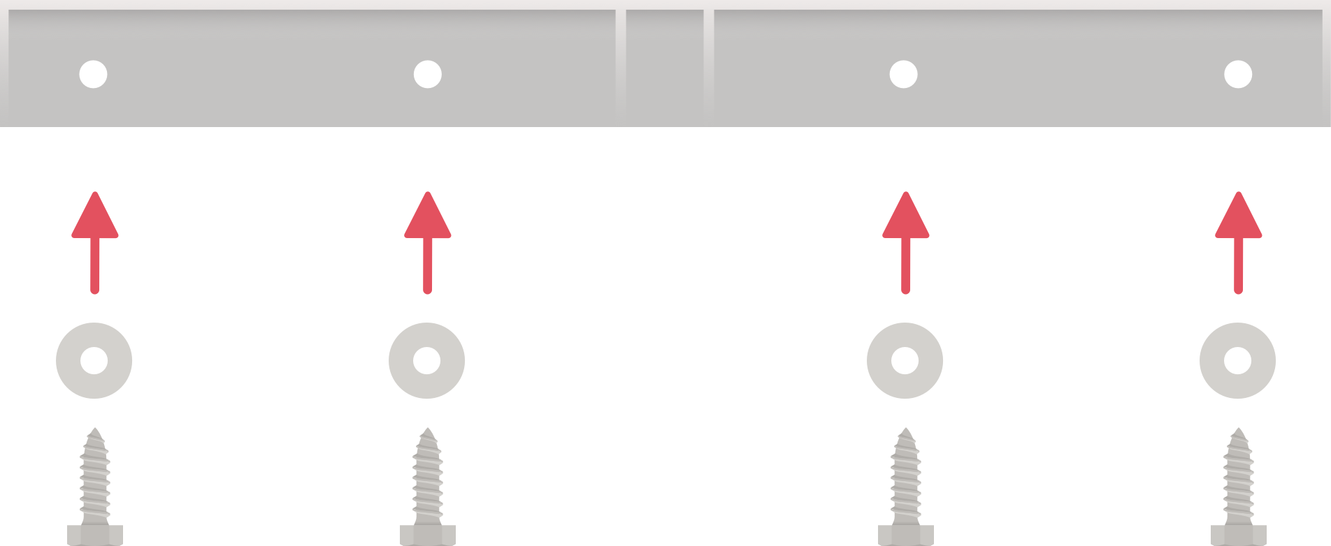 NextLink Flat Mount with Lag Bolts (Front)